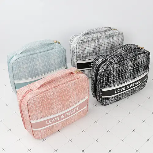 BEARKY New Style Small Fragrance Personalized Cosmetic Bags Square Travel Portable Nice Makeup Bags